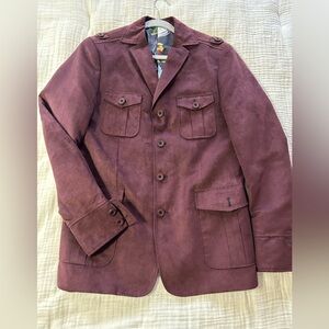 Paisley & Gray Burgundy Utility Military Jacket